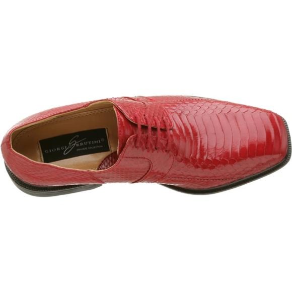 Giorgio Brutini Men's 155220 Oxford, Red, 9.5 - Picture 4 of 7